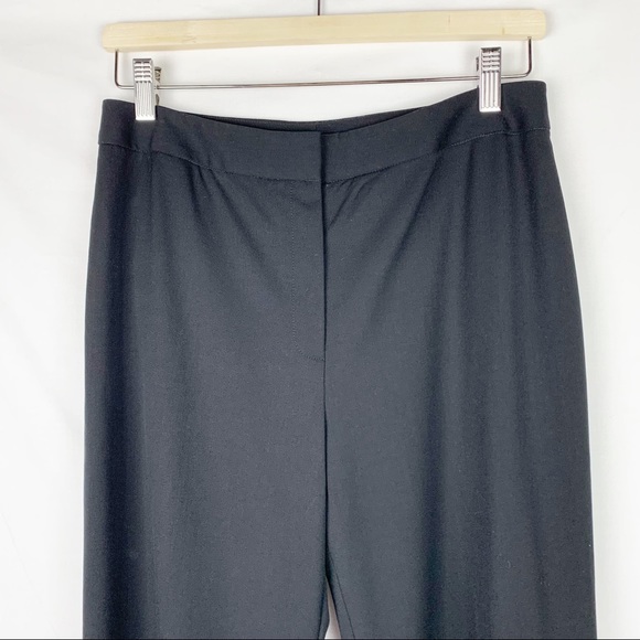 Lafayette 148 Black Slacks Wool Elastane Blend Dress Trouser Sz 10 - Picture 4 of 10